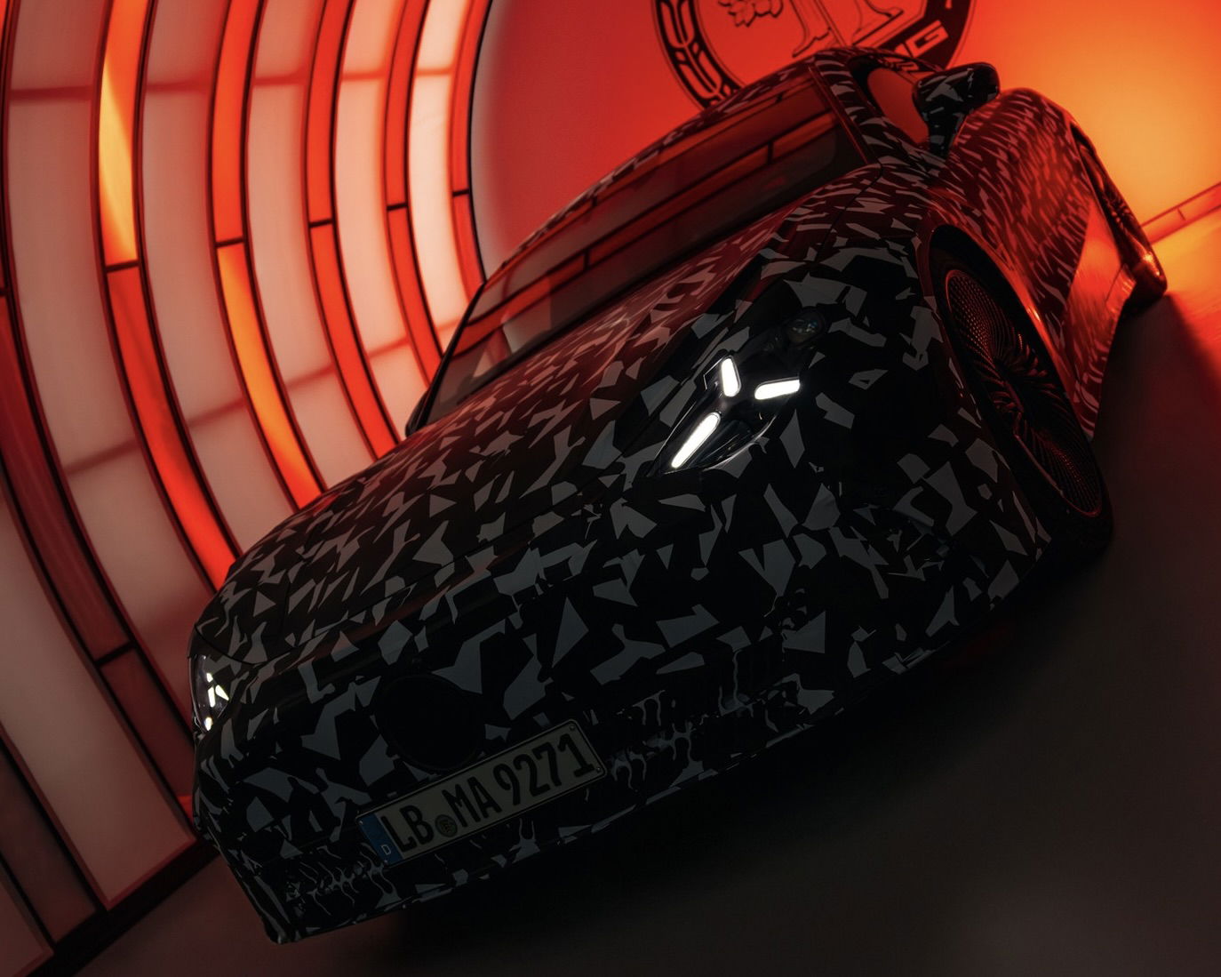 Mercedes-AMG EV saloon teaser - front